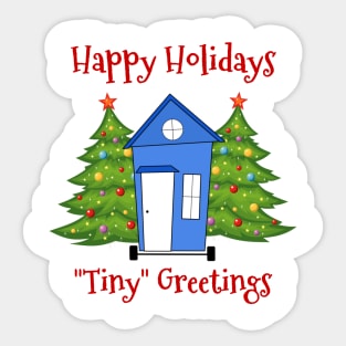 Happy Holidays "Tiny Greetings" Sticker